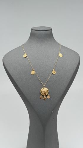 عقد ذهب عيار 21