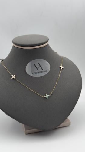 عقد ذهب عيار 18