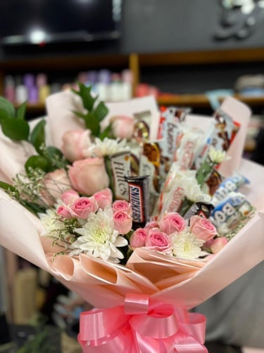 باقة زهور الشوكولا