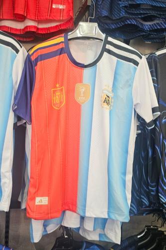 تيشرت مدمج منتخب اسبانيا ومنتخب الارجنتين