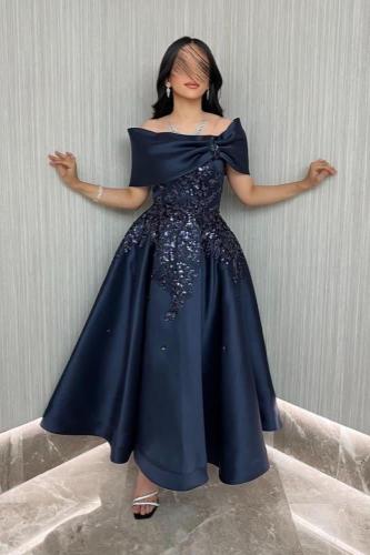 فستان شجره الاحلام كلوش ميكادو ميدي