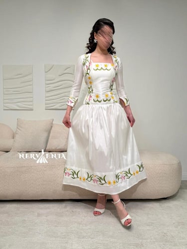 فستان العيد بوليرو مع جاكيت