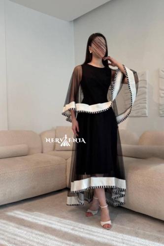 فستان ميد نايت كيب جاون قطعتين