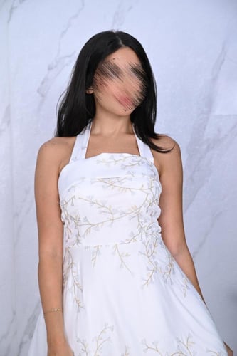 قستان ملكة الطبيعة مع رقبة هالتر بقصة A-Line