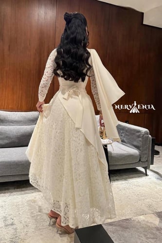 فستان رويال كريم إليغانس