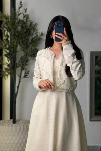 فستان إليجانس نوار تل بفصوص