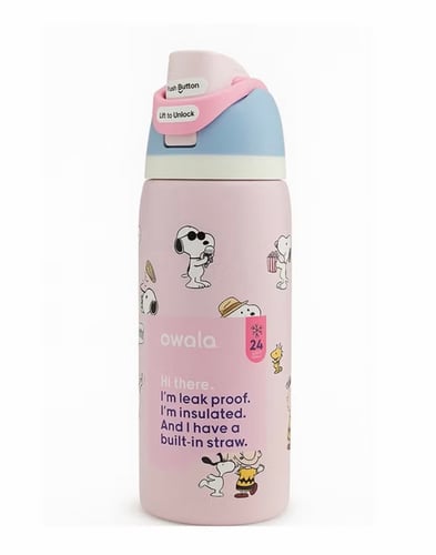 snoopy mug-pink-
