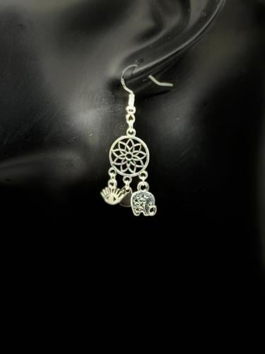 Silver Crown Chakra with Multiple Charms