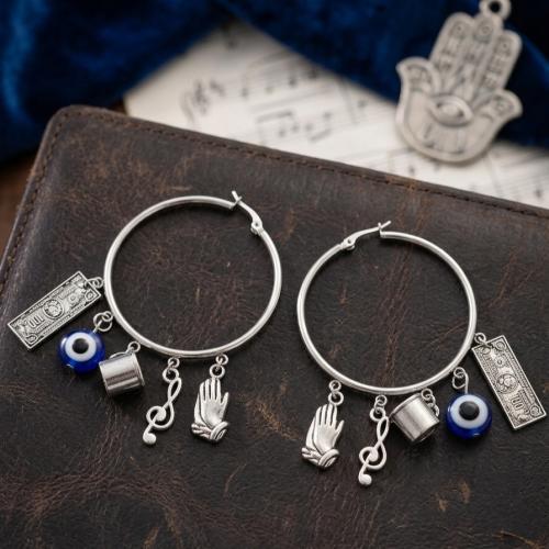 Silver Indian Style with Multi Charms