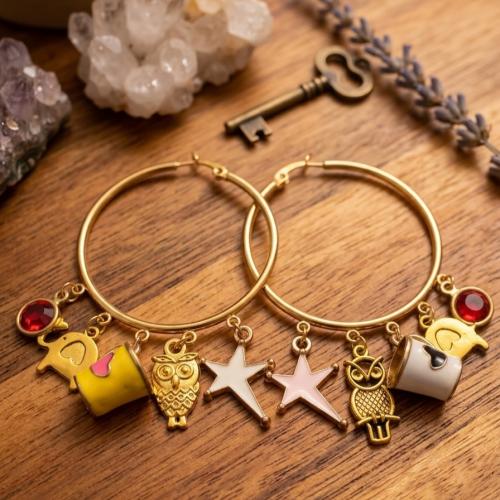 Golden Indian Style with Multiple Charms