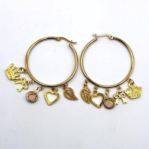 Golden Indian Style with Multiple Charms