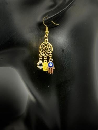 Golden Chakra with Multiple Charms