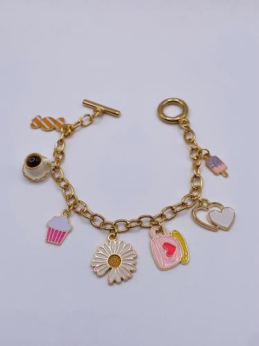 Golden Multi-charms Bracelet