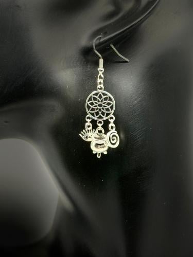 Silver Crown Chakra with Multiple Charms