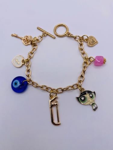 Golden Multi-charms Bracelet