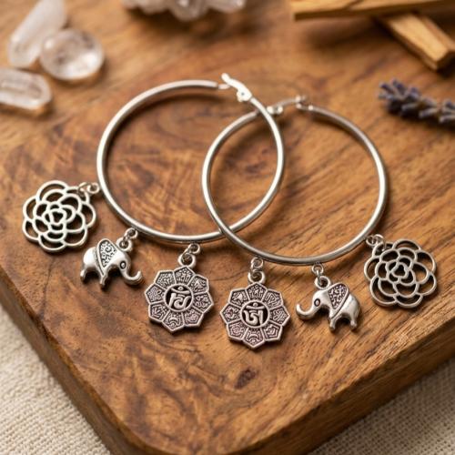 Silver Indian Style with Multi Charms
