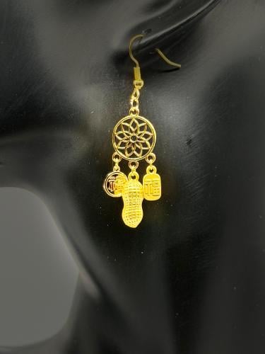 Golden Crown Chakra with Multiple Charms