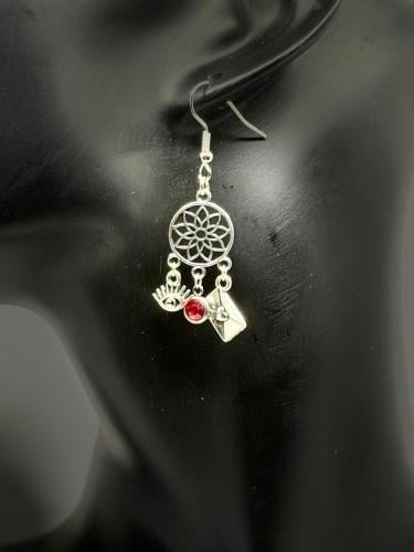 Silver Crown Chakra with Multiple Charms
