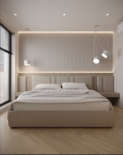 Wooden bed background