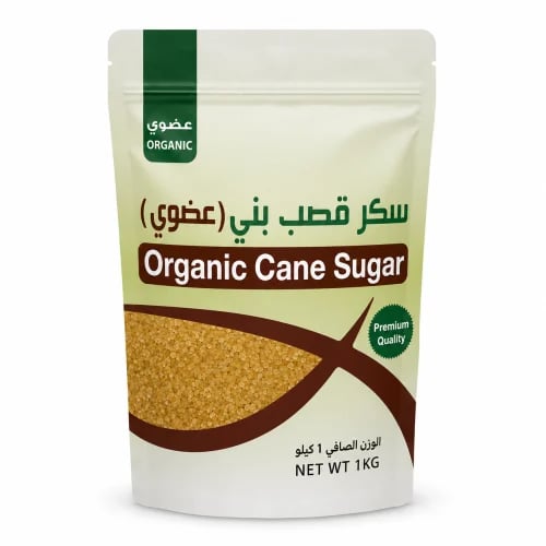 سكر قصب بني عضوي 1 كيلو