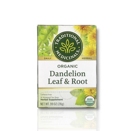 شاي أوراق وجذور الهندباء البرية العضوية، خالٍ من ا...