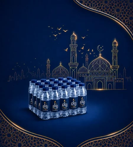 10 حزم ماء + عبارة