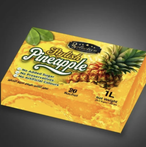 Stylish pineapple juice with vitamin C