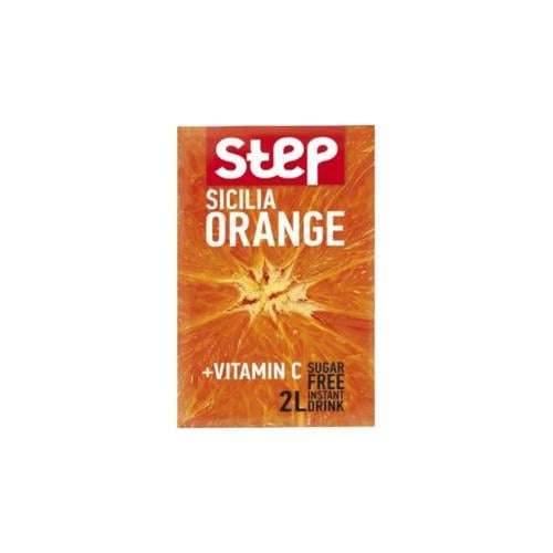 Step juice with orange flavor without sugar