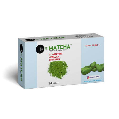 Matcha tea capsules for slimming