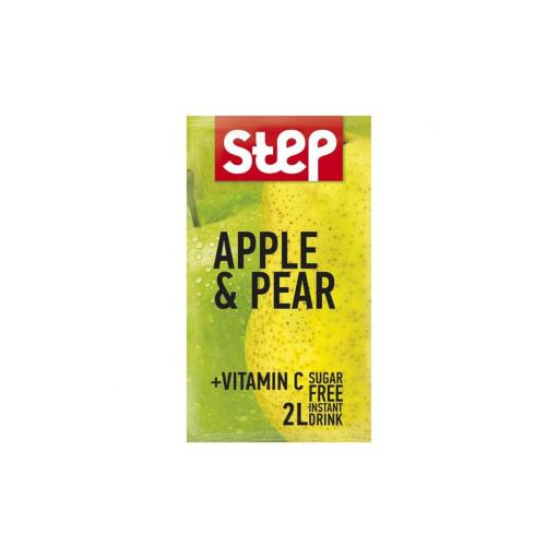 Step juice with apple and pear flavor without suga...