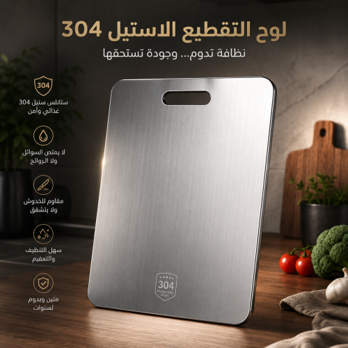 لوح تقطيع استيل صناعة سعودية 304