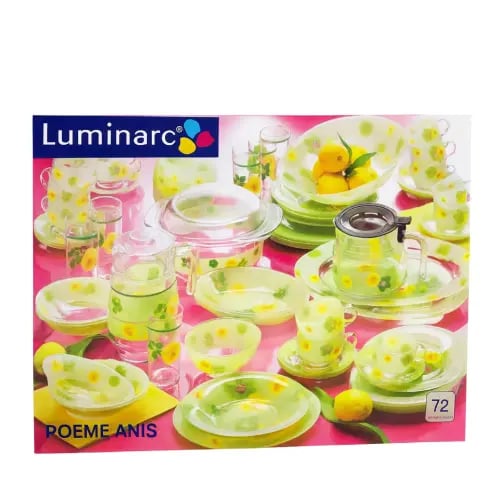 طقم الأوركبال الفرنسي من شركة Luminarc – 72 قطعة –...