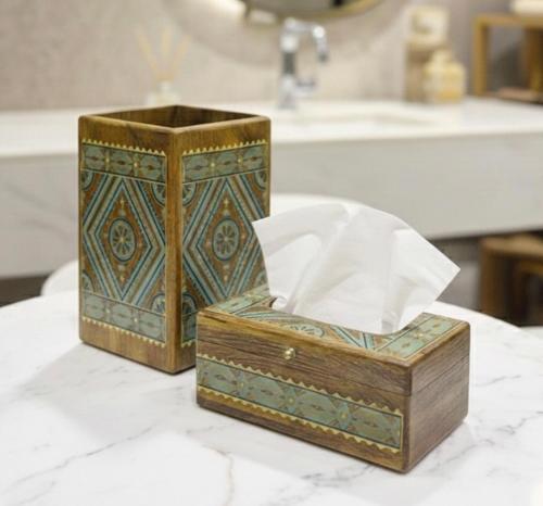 طقم 1حبه سله 1حبه علبه منديل