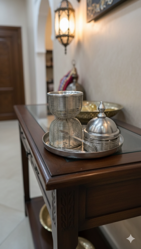 طقم مبخره هندي 4قطعه فخم
