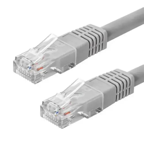 Cat6 Patch cord UTP 24AWG grey color with blue boo...
