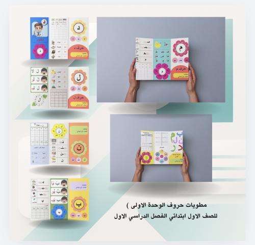 بروشور ( مطوية ) حروف الوحدة الاولى للصف الاول ابت...