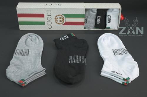 جوارب ماركة GUCCI (6 قطع) قصير