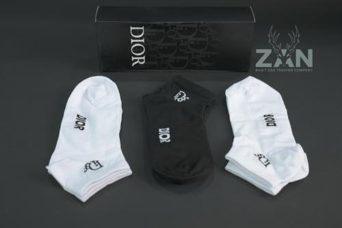 جوارب ماركة DIOR (6 قطع) قصير