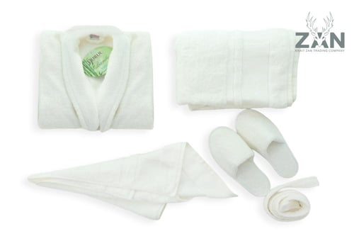 طقم روب بامبو ملكي 6 قطع