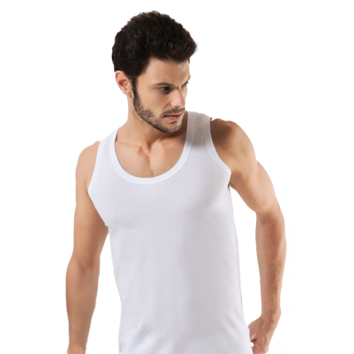 بوكس 3 قطع فنيلة رجالي علاقي رياضي ابيض ( قطن و إل...