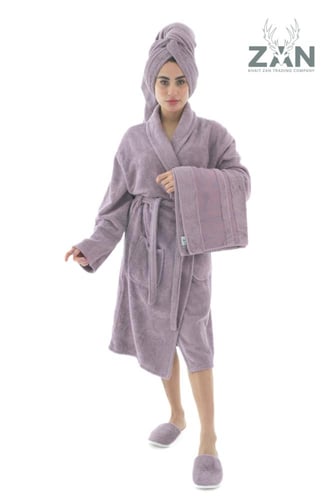 طقم روب بامبو ملكي زوجي 12 قطعة