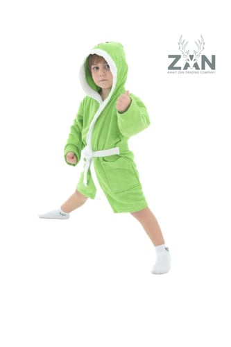 روب أطفال أخضر قطعة واحدة DURULB17