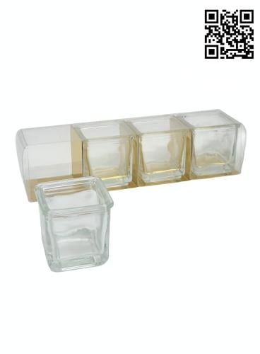 فازة زجاج اربع حبات