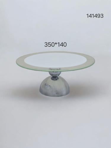 ستاند تقديم زجاج بقاعدة ستانليس ستيل