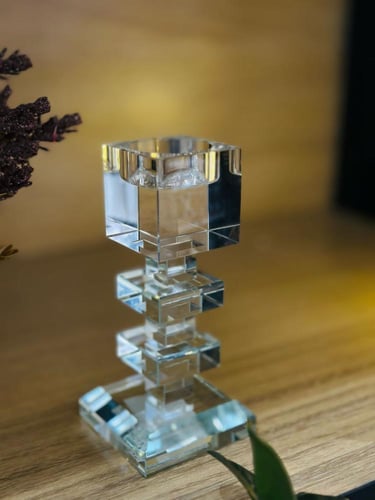 قاعدة شموع كرستال