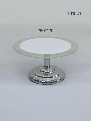 ستاند تقديم زجاج بقاعدة ستانليس ستيل