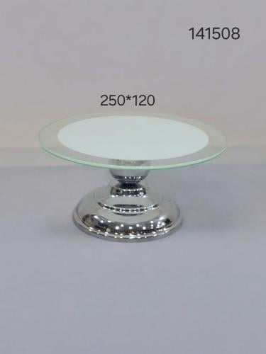 ستاند تقديم زجاج بقاعدة ستانليس ستيل