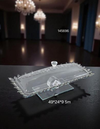 صحن تقديم بغطاء اكريلك M