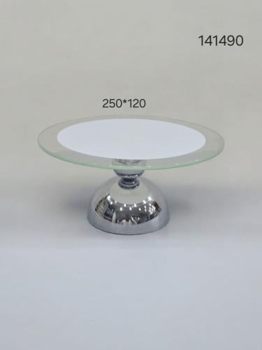 ستاند تقديم زجاج بقاعدة ستانليس ستيل