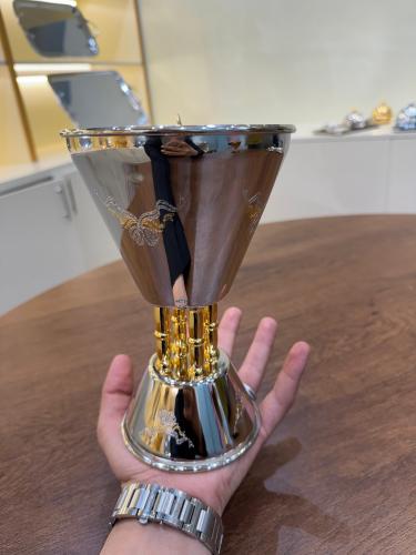 مباخر دائري كبير مذهب